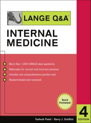 Cover image: Lange Q&A Internal Medicine 4th edition 9780071473644