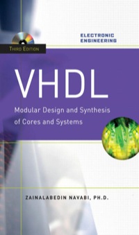 Cover image: VHDL:Modular Design and Synthesis of Cores and Systems 3rd edition 9780071475457