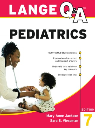 Cover image: LANGE Q&A Pediatrics 7th edition 9780071475686
