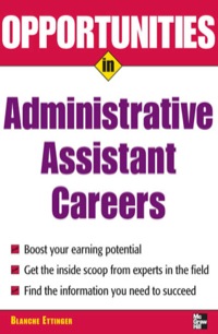 Cover image: Opportunities in Administrative Assistant Careers 1st edition 9780071476096