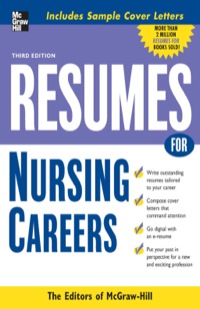 Cover image: Resumes for Nursing Careers 3rd edition 9780071476201