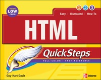 Imagen de portada: HTML QuickSteps 1st edition 9780072258950