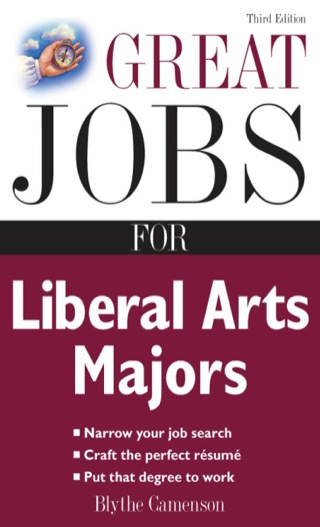 Cover image: Great Jobs for Liberal Arts Majors 3rd edition 9780071482141