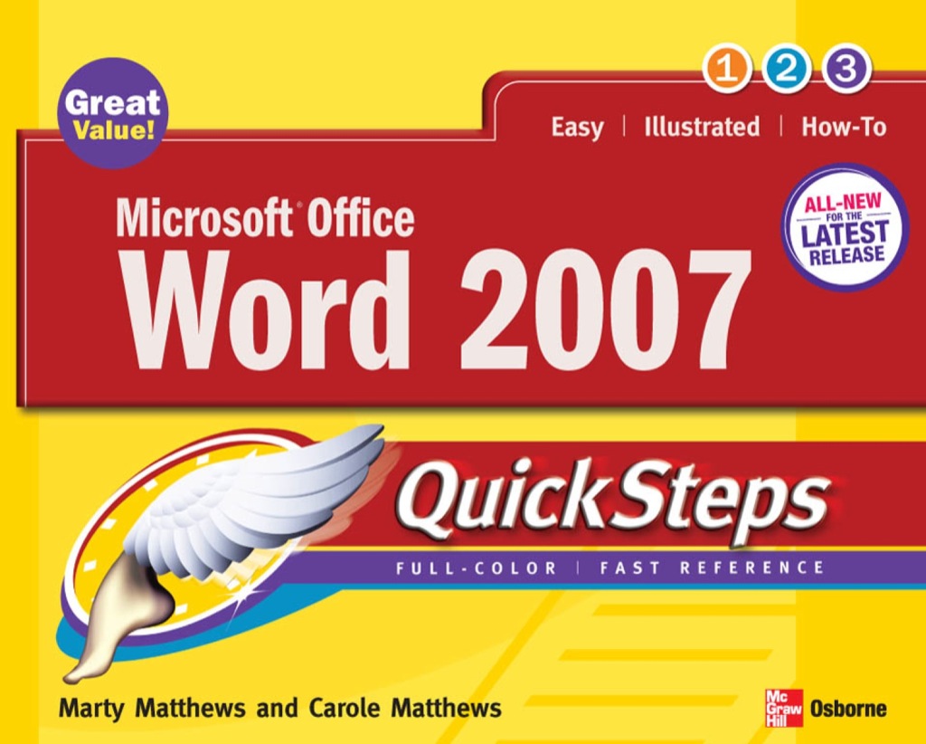 Microsoft Office Word 2007 QuickSteps 1st Edition