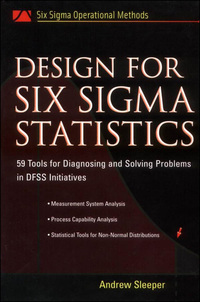 表紙画像: Design for Six Sigma Statistics 1st edition 9780071451628