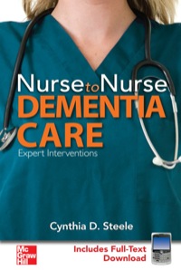 Cover image: Nurse to Nurse Dementia Care 1st edition 9780071484329