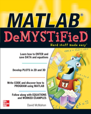 Cover image: MATLAB Demystified 1st edition 9780071485517