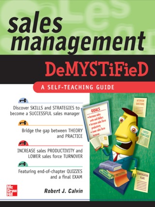 Cover image: Sales Management Demystified 1st edition 9780071486545