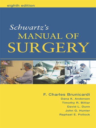 Cover image: Schwartz's Manual of Surgery 8th edition 9780071446884