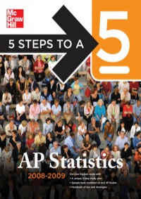 Cover image: 5 Steps to a 5 AP Statistics, 2008-2009 Edition 2nd edition 9780071488563