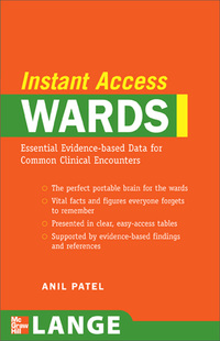 Imagen de portada: LANGE Instant Access Wards 1st edition 9780071471657