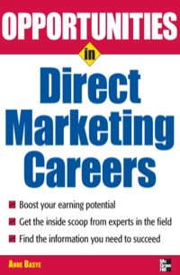 Cover image: Opportunties in Direct Marketing 1st edition 9780071493086