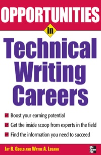 Cover image: Opportunites in Technical Writing 1st edition 9780071493116