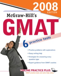 Cover image: McGraw-Hill's GMAT, 2008 Edition 2nd edition 9780071493406