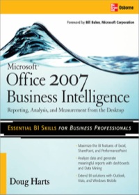 Cover image: Microsoft ®  Office 2007 Business Intelligence 1st edition 9780071494243
