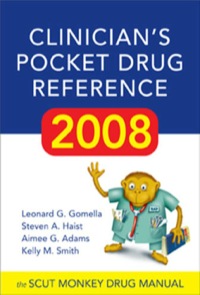Cover image: Clinician's Pocket Drug Reference 2008 1st edition 9780071496254