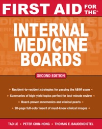Cover image: First Aid for the Internal Medicine Boards 2nd edition 9780071499132