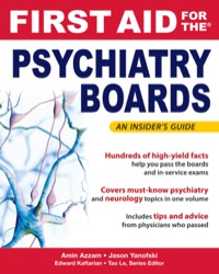 Cover image: First Aid for the Psychiatry Boards 1st edition 9780071499866