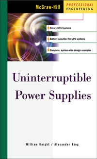 Imagen de portada: Uninterruptible Power Supplies 1st edition 9780071395953