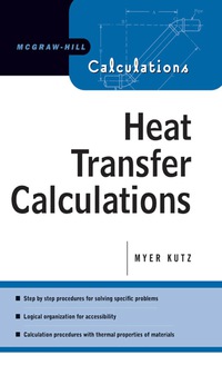 Imagen de portada: Heat Transfer Calculations 1st edition 9780071410410