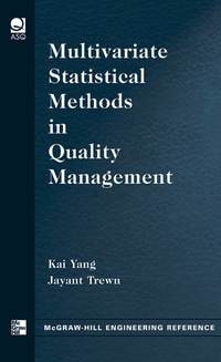 Imagen de portada: Multivariate Statistical Methods in Quality Management 1st edition 9780071432085