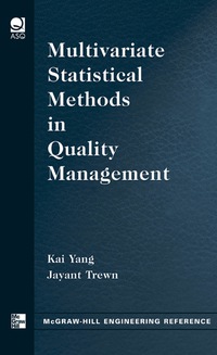 Cover image: Multivariate Statistical Methods in Quality Management 1st edition 9780071432085