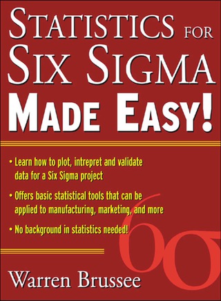 Cover image: Statistics for Six Sigma Made Easy 1st edition 9780071433853
