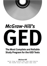 Cover image: McGraw-Hill's GED 1st edition 9780071451994