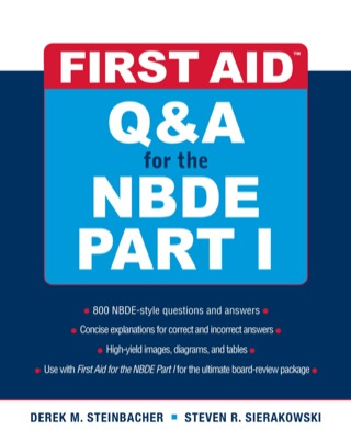 Cover image: First Aid Q&A for the NBDE Part I 1st edition 9780071508667