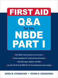Cover image: First Aid Q&A for the NBDE Part I 1st edition 9780071508667