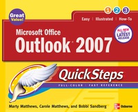 Imagen de portada: Microsoft Office Outlook 2007 QuickSteps 1st edition 9780072263732