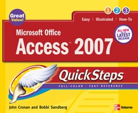 Imagen de portada: Microsoft Office Access 2007 QuickSteps 1st edition 9780072263718