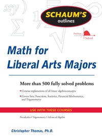 Cover image: Schaum's Outline of Mathematics for Liberal Arts Majors 1st edition 9780071544290