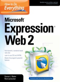 Cover image: How to Do Everything Microsoft Expression Web 2 1st edition 9780071545877