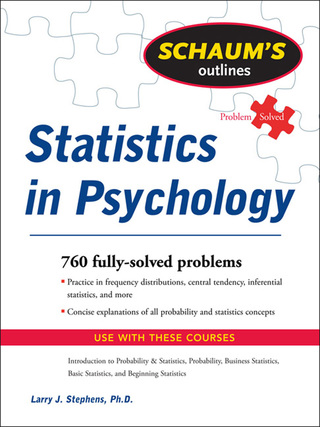 Titelbild: Schaum's Outline of Statistics in Psychology 1st edition 9780071545990