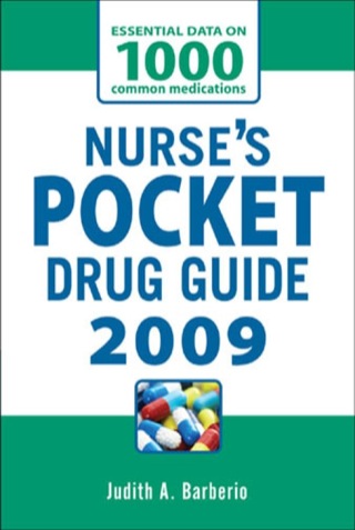 Cover image: NURSES POCKET DRUG GUIDE 2009 5th edition 9780071549707