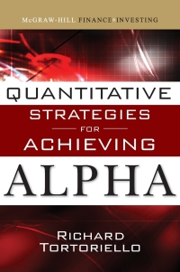表紙画像: Quantitative Strategies for Achieving Alpha 1st edition 9780071549844