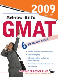 Cover image: McGraw-Hill's GMAT, 2009 Edition 3rd edition 9780071583329