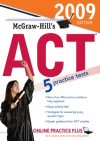 Cover image: McGraw-Hill's ACT, 2009 Edition 3rd edition 9780071588232
