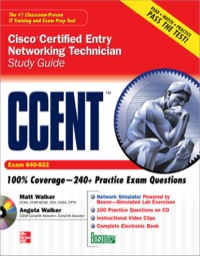 Cover image: CCENT Cisco Certified Entry Networking Technician Study Guide (Exam 640-822) 1st edition 9780071591140