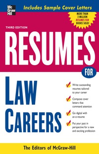 Cover image: Resumes for Law Careers 3rd edition 9780071482202