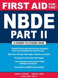 表紙画像: First Aid for the NBDE Part II 1st edition 9780071482530