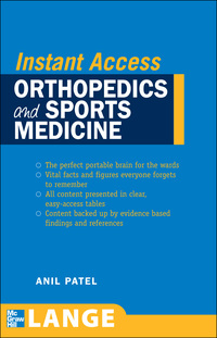 Cover image: LANGE Instant Access Orthopedics and Sports Medicine 1st edition 9780071490092