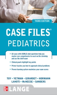 Cover image: Case Files Pediatrics 3rd edition 9780071598675