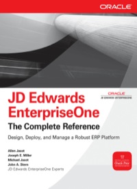 Cover image: JD Edwards EnterpriseOne, The Complete Reference 1st edition 9780071598736