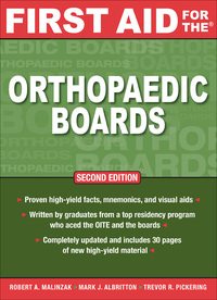 Cover image: First Aid for the Orthopaedic Boards, Second Edition 2nd edition 9780071598941