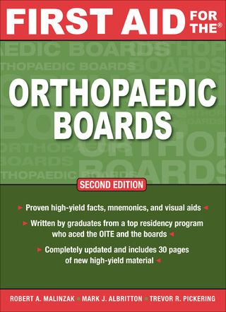 Omslagafbeelding: First Aid for the Orthopaedic Boards, Second Edition 2nd edition 9780071598941