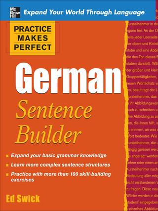 Cover image: Practice Makes Perfect German Sentence Builder 1st edition 9780071599627