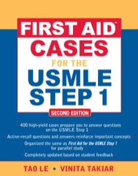 Cover image: First Aid™ Cases for the USMLE Step 1 2nd edition 9780071601351