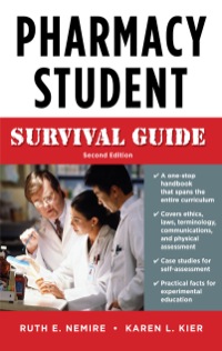 Cover image: Pharmacy Student Survival Guide 2nd edition 9780071603874